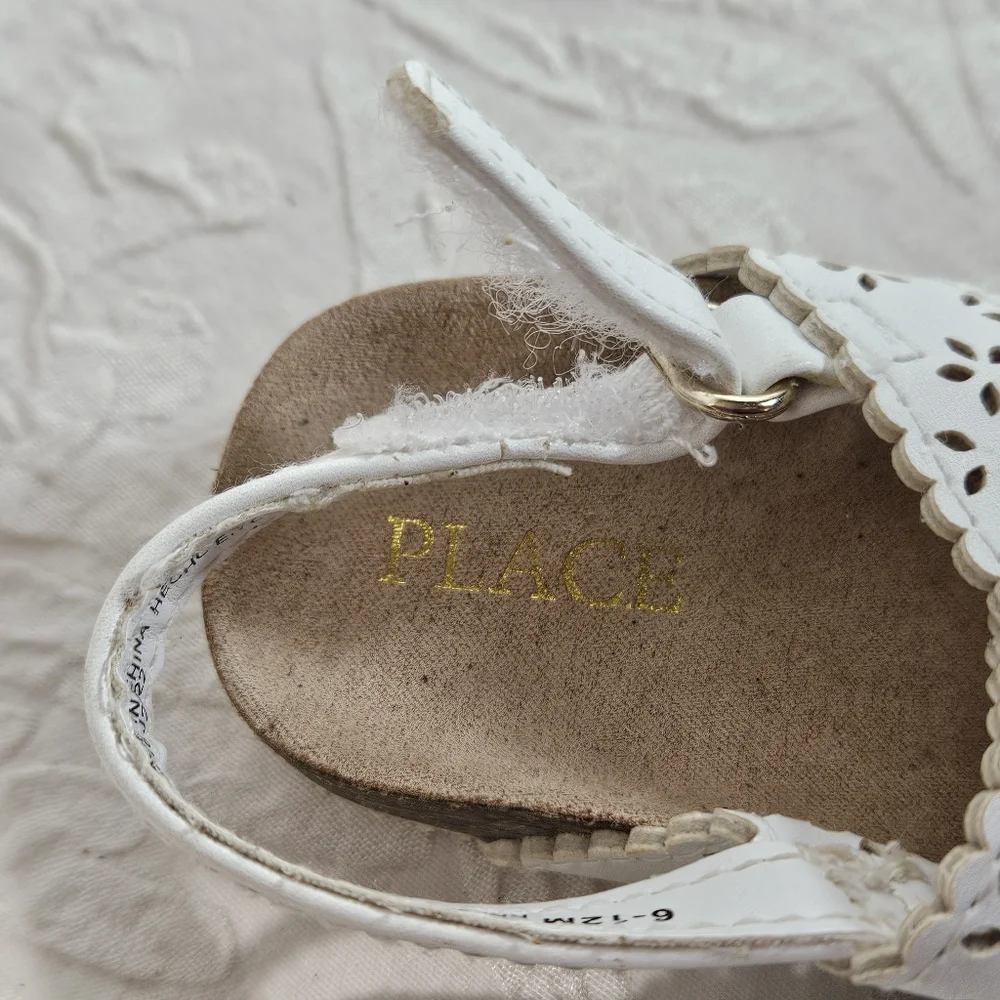 Baby White Flower Place Sandals